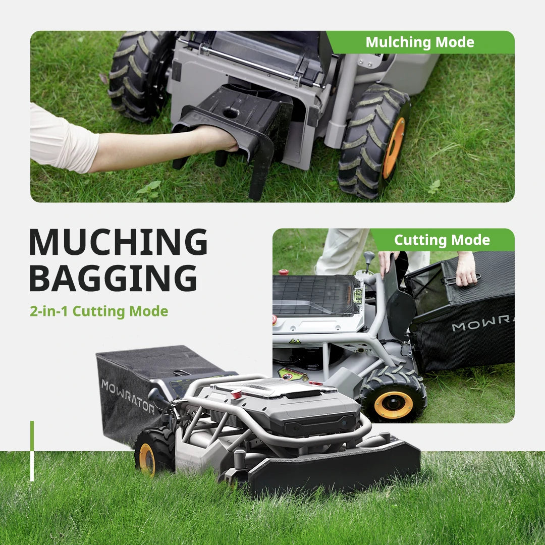 mowrator s1 remote control lawn mower 2wd for flat lawns