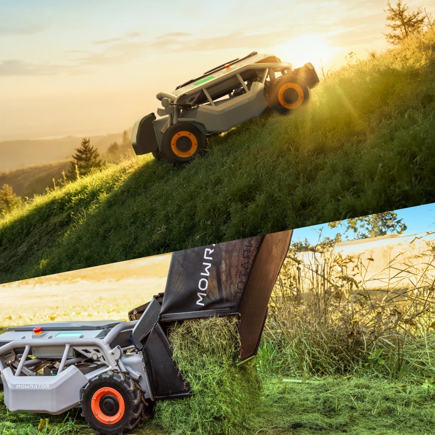 easy mow bundle: s1 4wd 18ah lawn mower+auto dumping bag