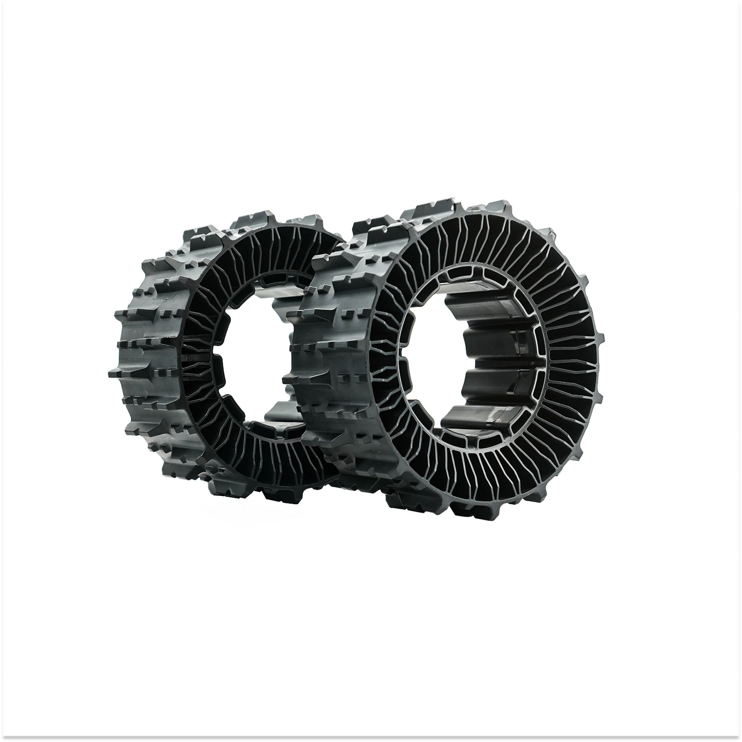 pair of deformable tires|for 100% (45°) slope