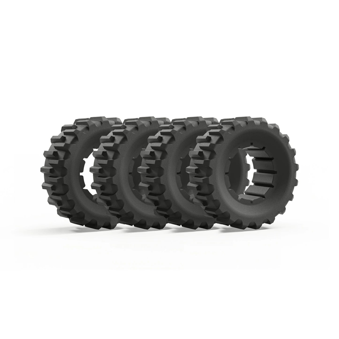 2 pairs of wide wheels|for 85% slope