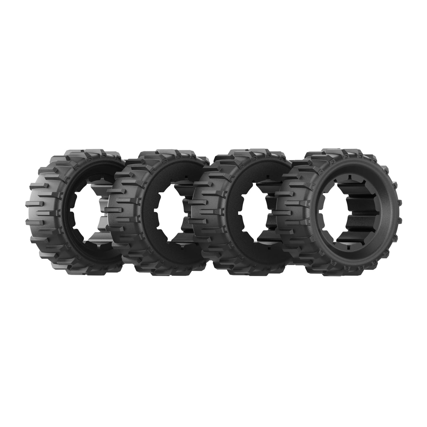 mowrator s1 wide pu wheels for 85% slope traction and stability