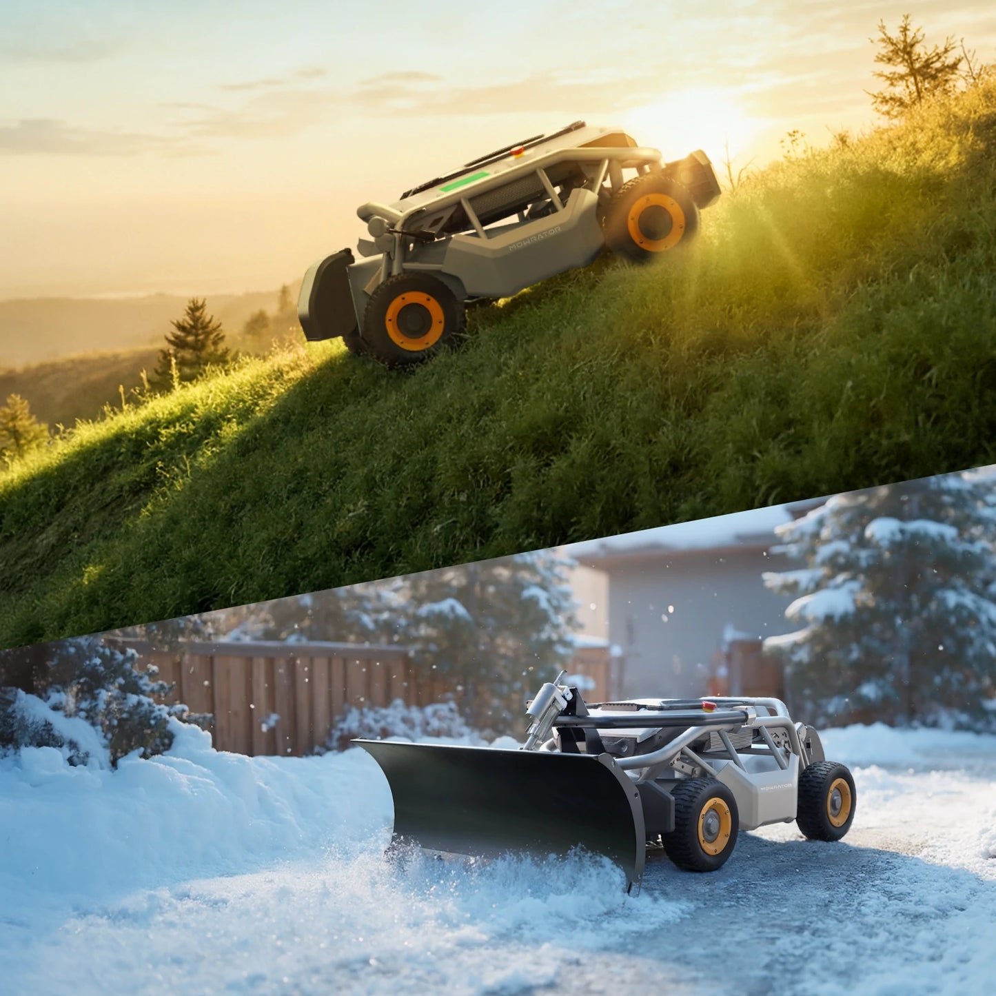 winter prep bundle | s1 4wd 18ah lawn mower+voucher for snow plow kits
