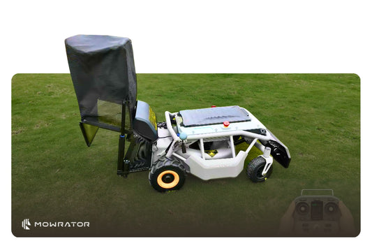 How Smart Lawn Mower Mowrator  Dispose of Grass Automatically