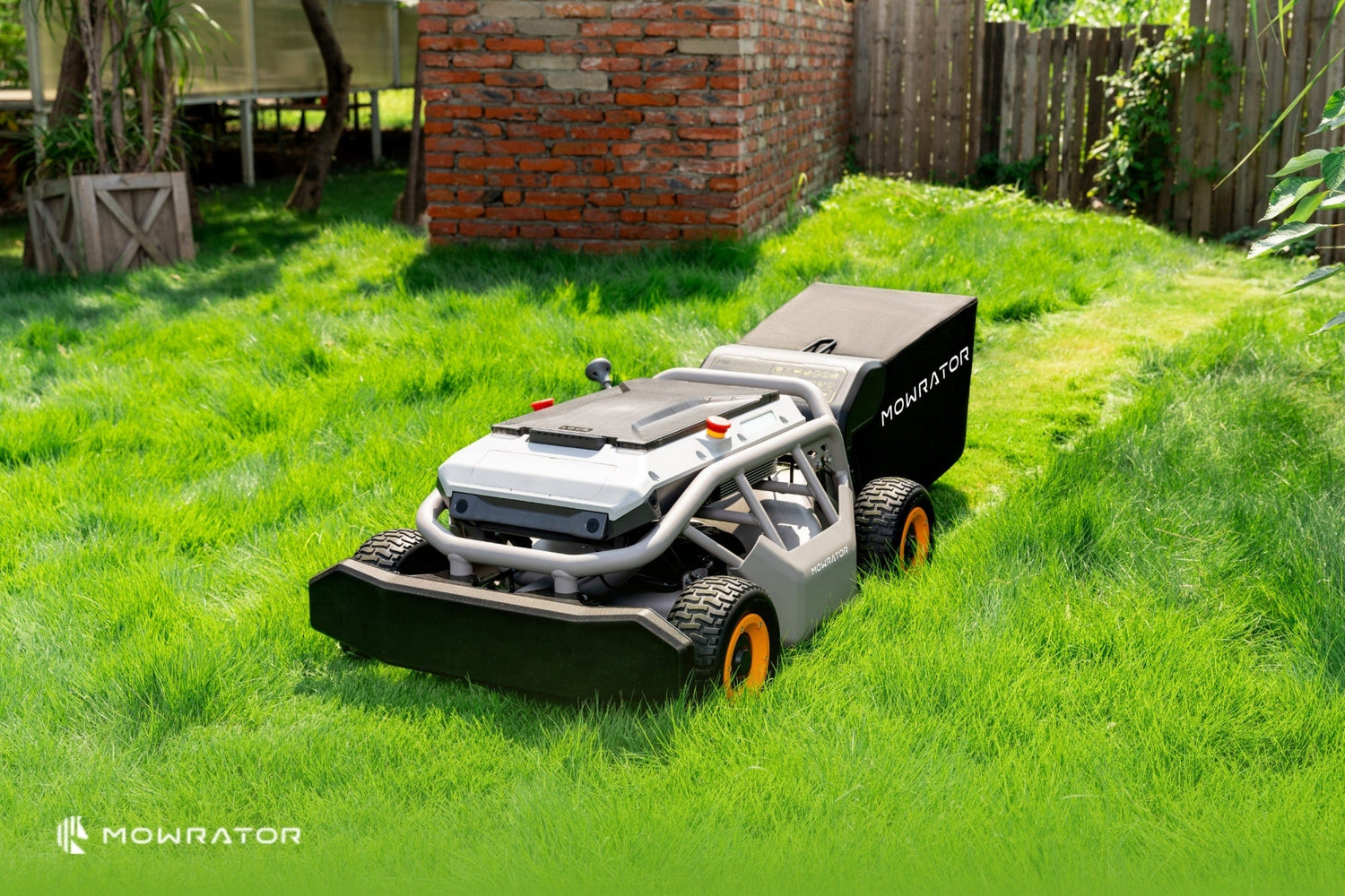 Remote Control Electric Lawn Mower with Bagger