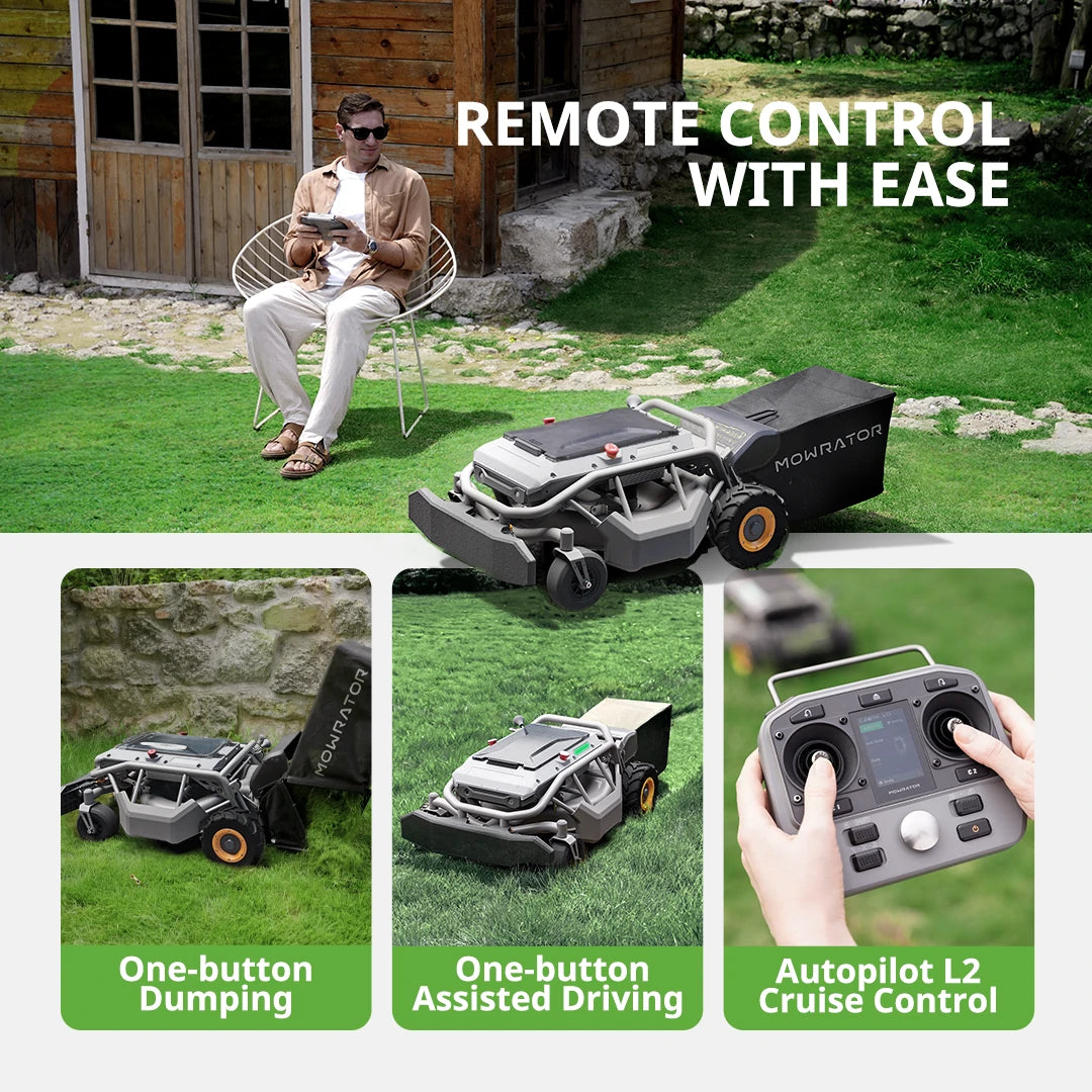 mowrator s1 remote control lawn mower 2wd