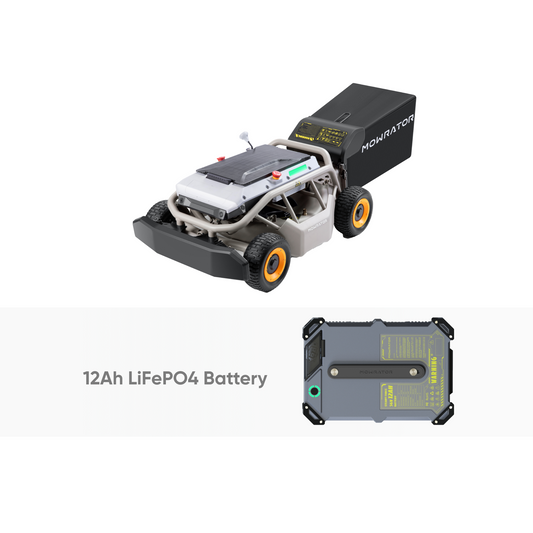 Extended Power Bundle: Mowrator S1 4WD Lawn Mower+Extra 12Ah Battery