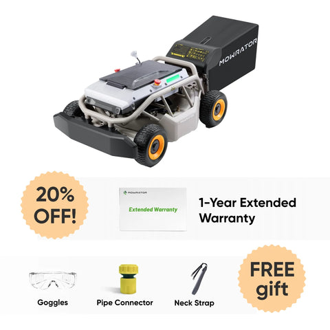 Extended Warranty Bundle: Mowrator S1 4WD Lawn Mower+1-Year Extended Warranty