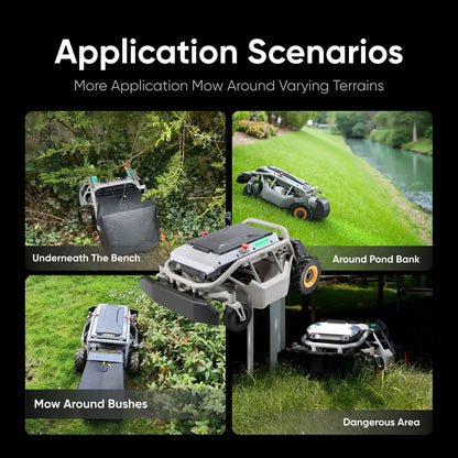 CleanCut Maintenance-Free Bundle: Mowrator S1 2WD 12Ah Lawn Mower+Self-sharpening Mowing Blades