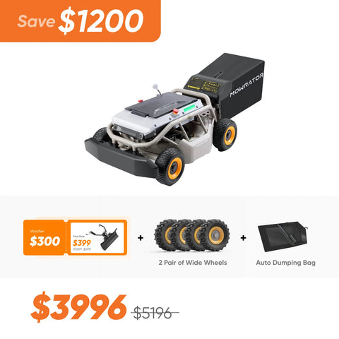 All-Season Bundle: 4-in-1 Package with Mowrator S1 4WD Lawn Mower