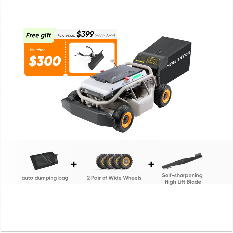 all-season bundle: 5-in-1 package with mowrator s1 4wd lawn mower