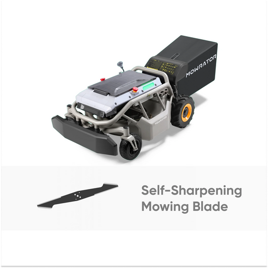 CleanCut Maintenance-Free Bundle: Mowrator S1 2WD 12Ah Lawn Mower+Self-sharpening Mowing Blades