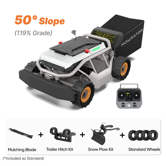 All-Season 50° (119% Grade) Slope Bundle with S1 4WD 18Ah(Grip Tread Tires Edition)