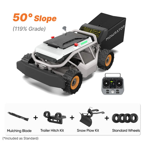 All-Season 50° (119% Grade) Slope Bundle with S1 4WD 18Ah(Grip Tread Tires Edition)