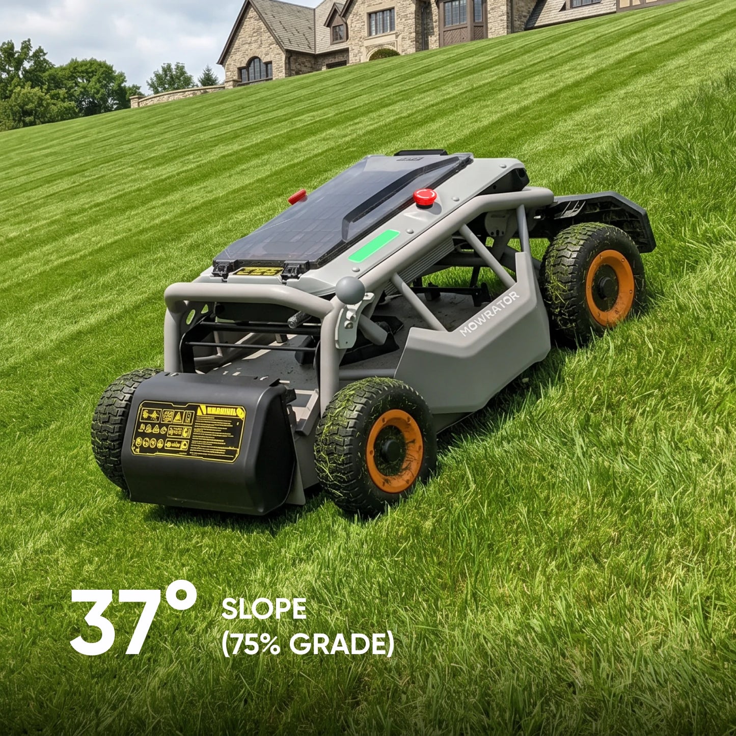 mowrator s1 21" leaf & lawn 4wd 75% slope (37°) remote control mower