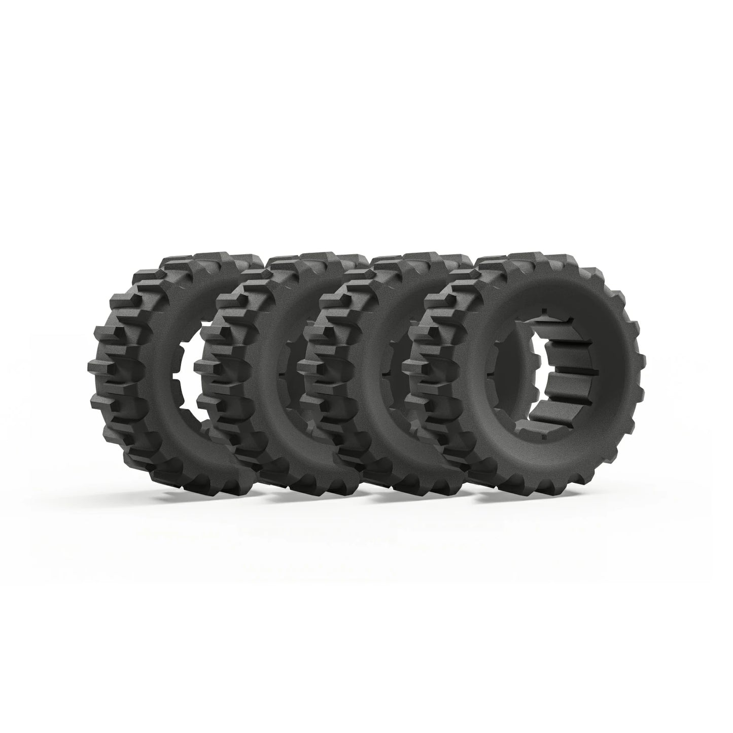 2 pairs of wide wheels｜for 80% slope