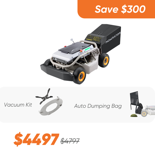 Bundle: Mowrator S1 4WD Lawn Mower+Auto Dumping Bag+Vacuum Kit