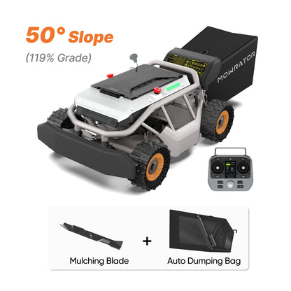 Mowrator S1 Auto-Dumping Lawn Care Bundle