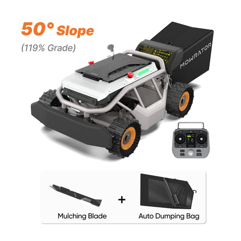 Mowrator S1 Auto-Dumping Lawn Care Bundle