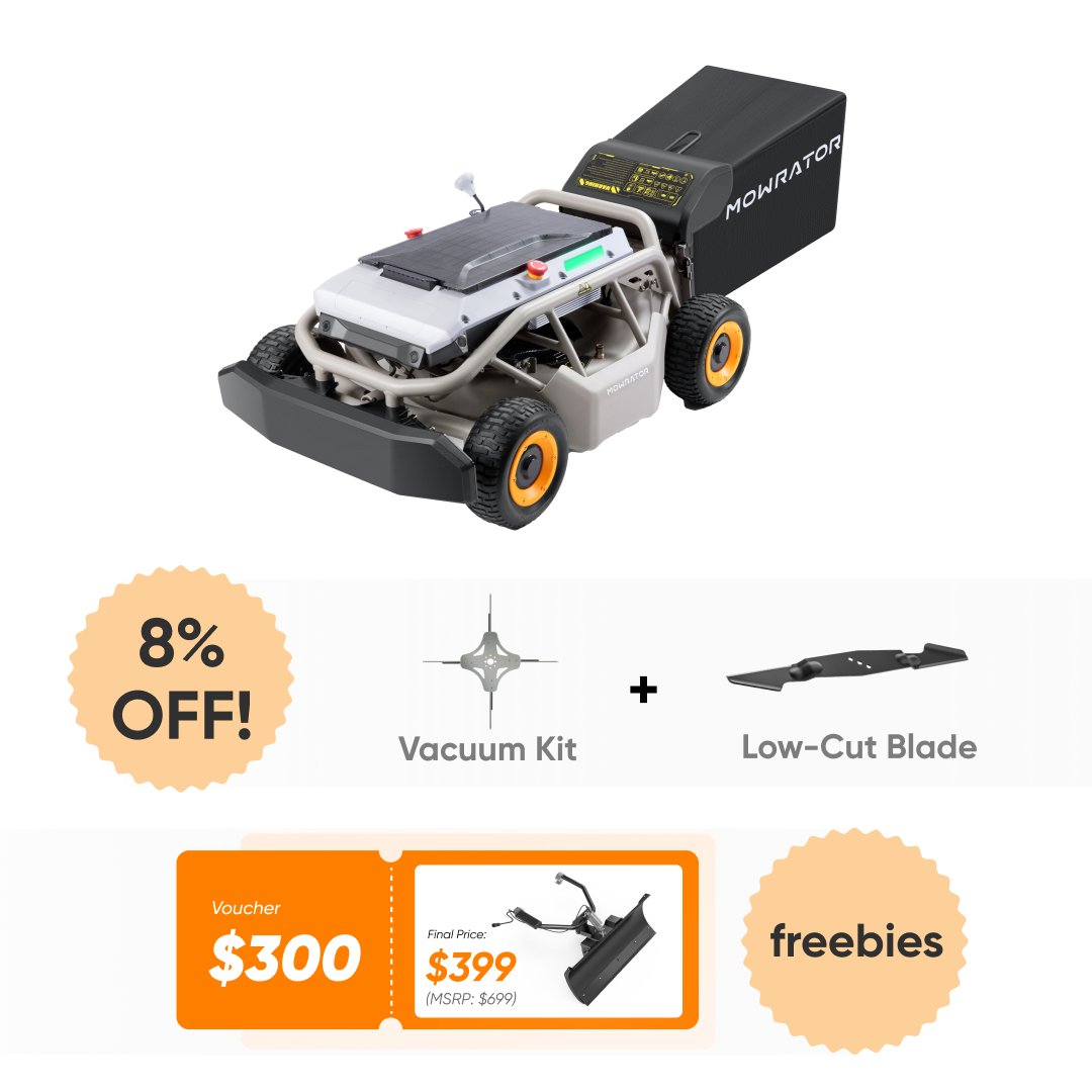 all-season essentials: s1 4wd lawn mower+vacuum kit+lowcut blade