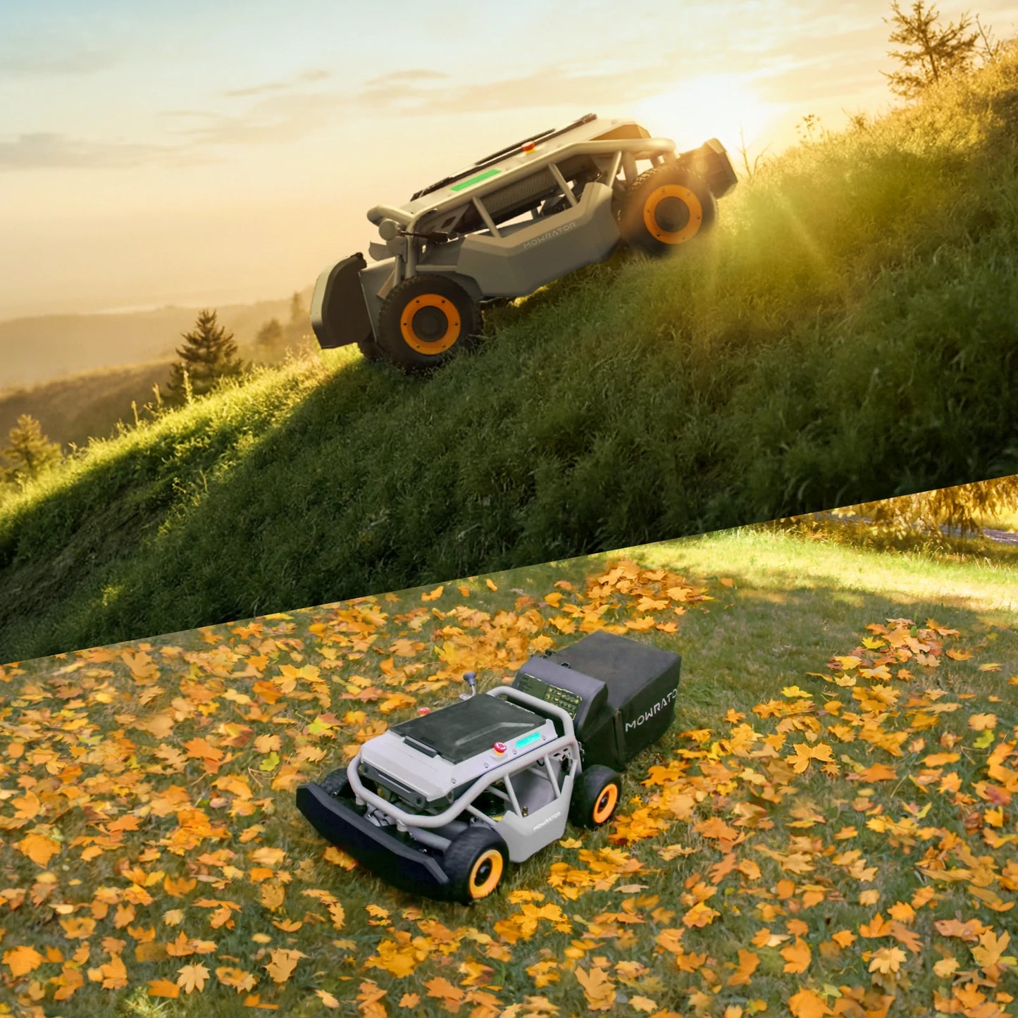 mowrator s1 4wd beast leafvac bundle: s1 4wd rc lawn mower+mulching blade