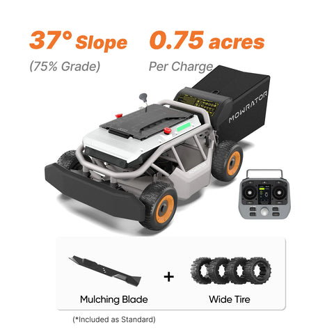 40° Steep Slope (85% Grade) Bundle with S1 4WD 12Ah Slope Mower