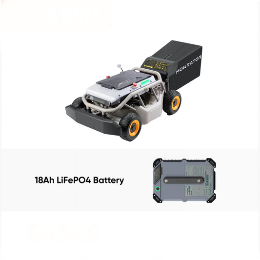 Extended Power Bundle: Mowrator S1 4WD Lawn Mower+Extra 18Ah Battery