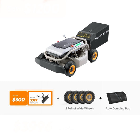 All-Season Bundle: 4-in-1 Package with Mowrator S1 4WD Lawn Mower