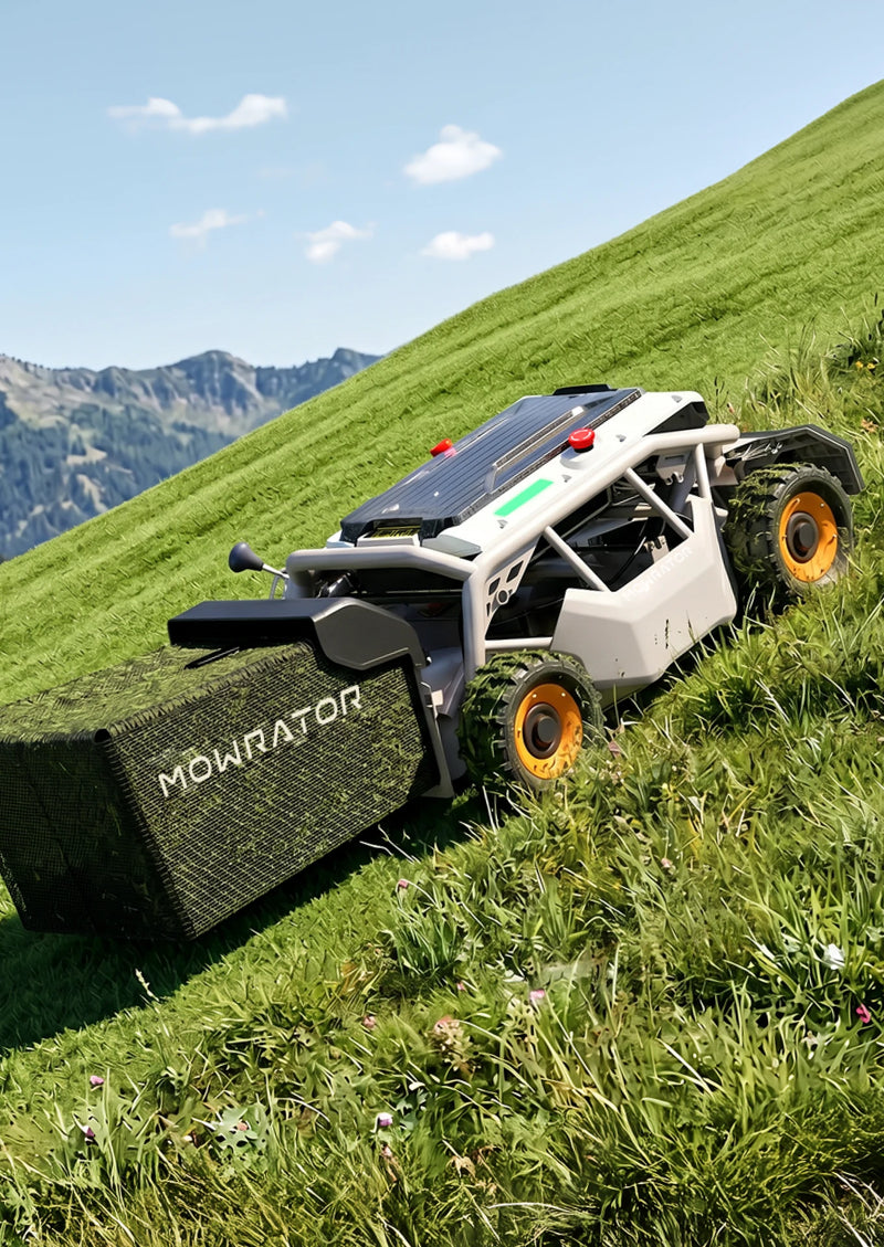 Mowrator S1 21" Leaf & Lawn 4WD 85% Slope (40°) Remote Control Mower Wide Wheel Edition