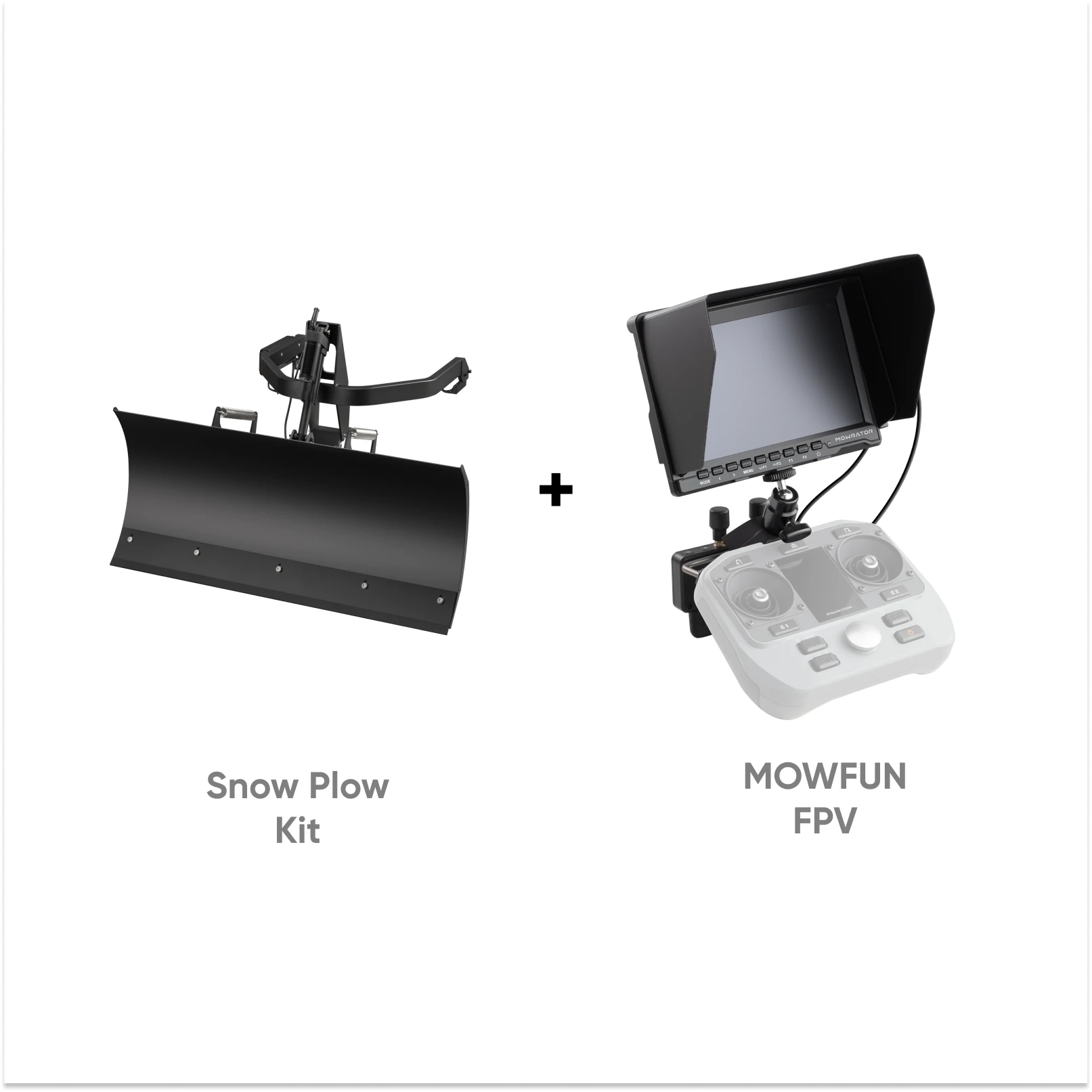 FPV Indoor Snow Plow Kit | Adjustable Blade & Mount – MOWRATOR