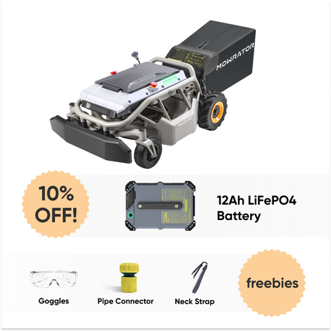 Extended Power Bundle: Mowrator S1 2WD Lawn Mower+Extra 12Ah Battery