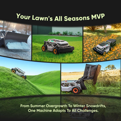 All-Season Bundle: 5-in-1 Package with Mowrator S1 4WD Lawn Mower