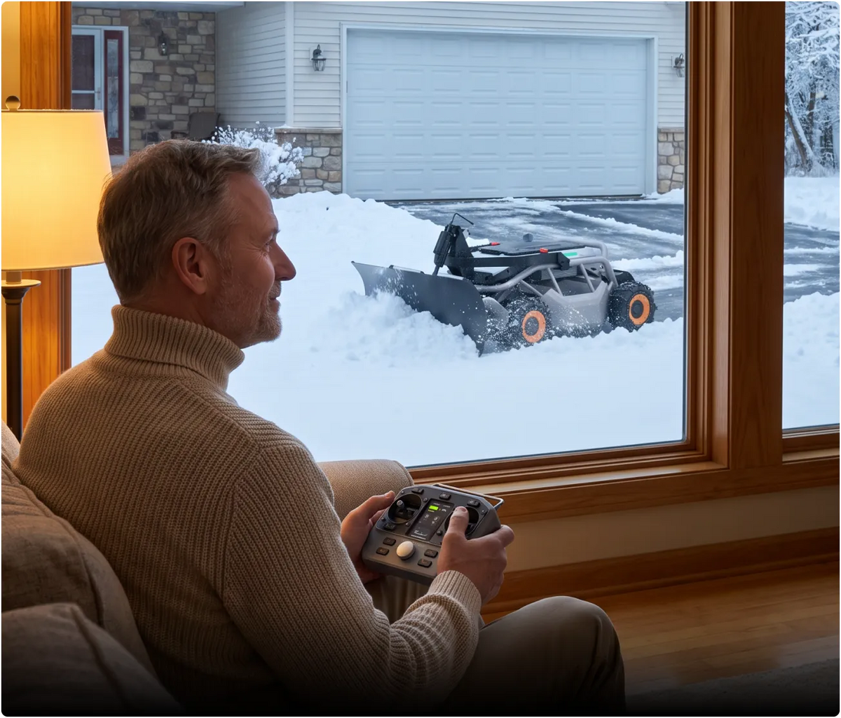 Stay inside. Grab the remote. Watch it clear.