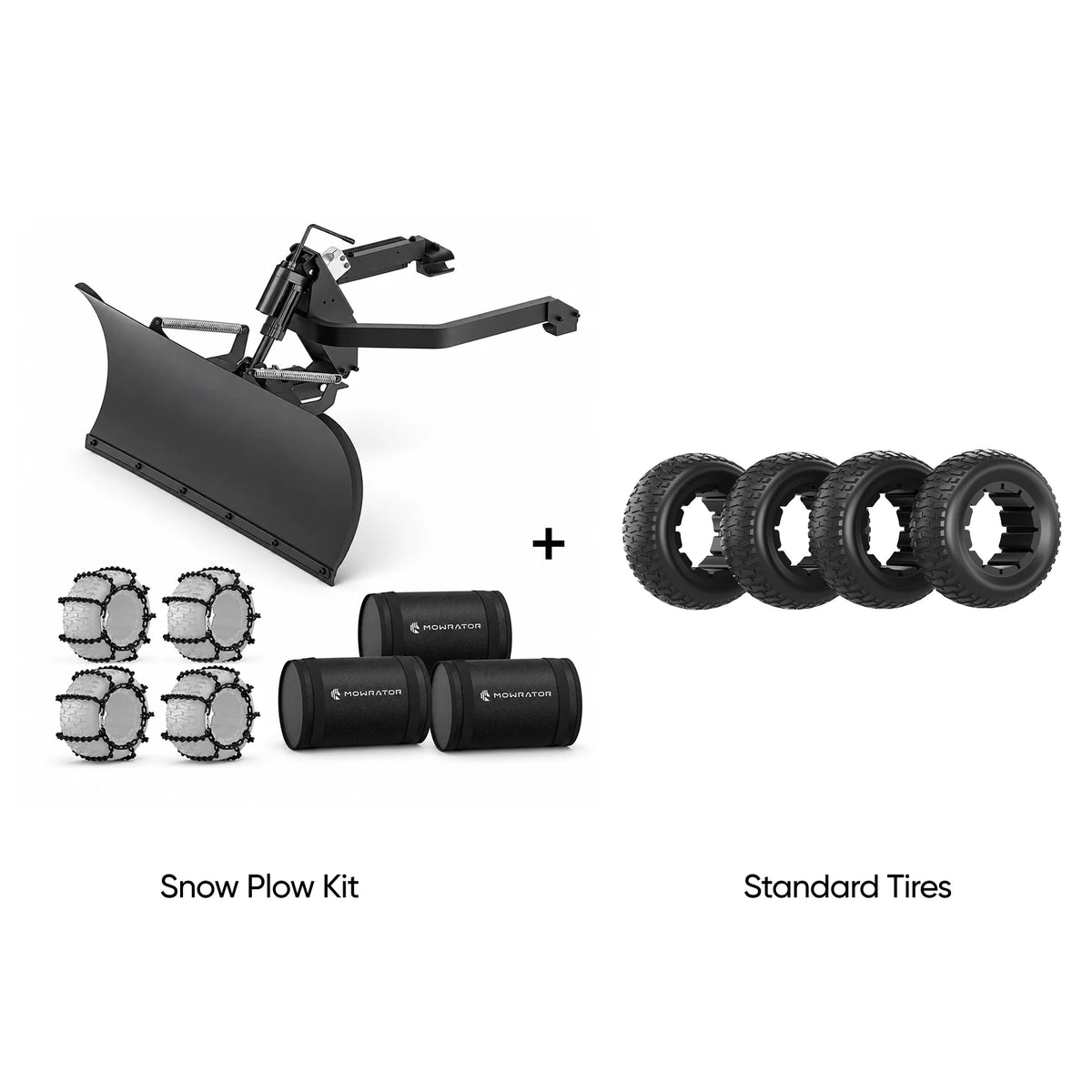 pre-order: mowrator snow plow kit – fits only s1 4wd
